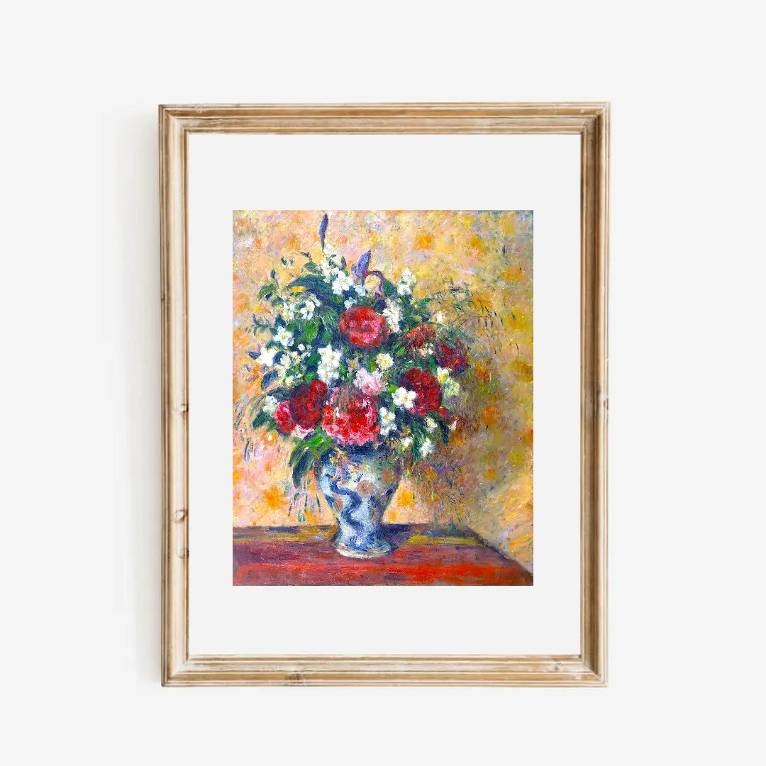 Life Flower Bouquet in a vase Print