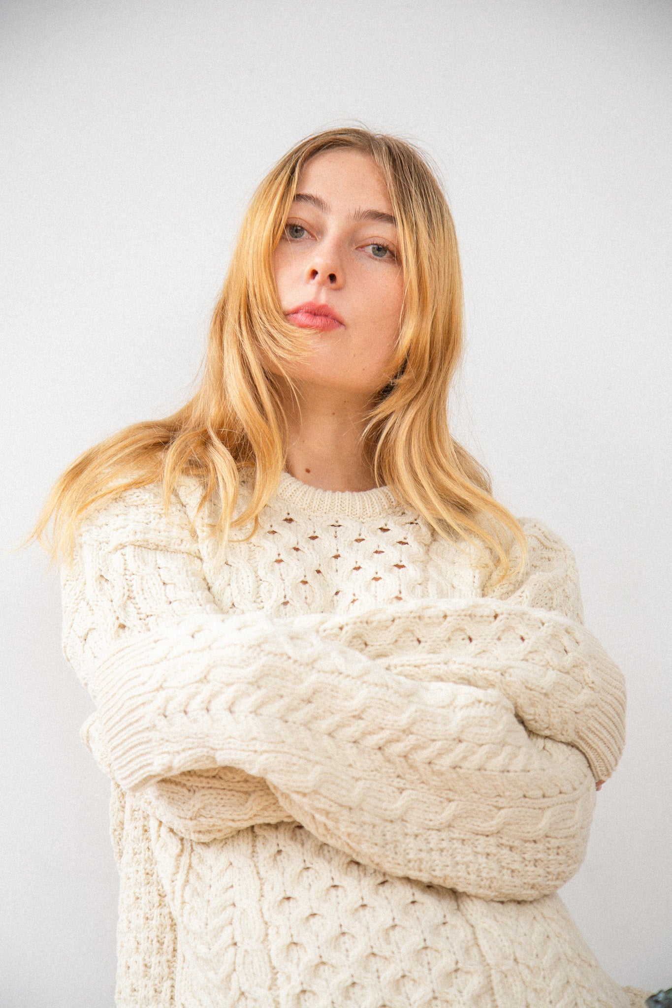 Sylvie Aran Crewneck Sweater | HANDCRAFTED